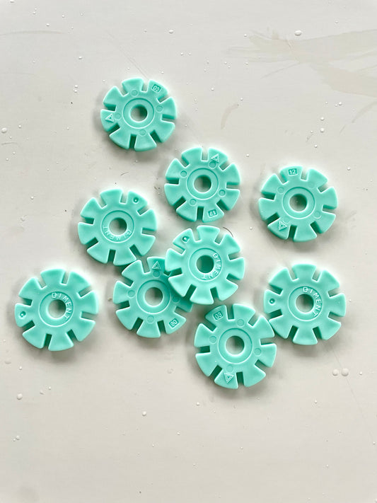 Lot de 10 inserts « bleu glacial »