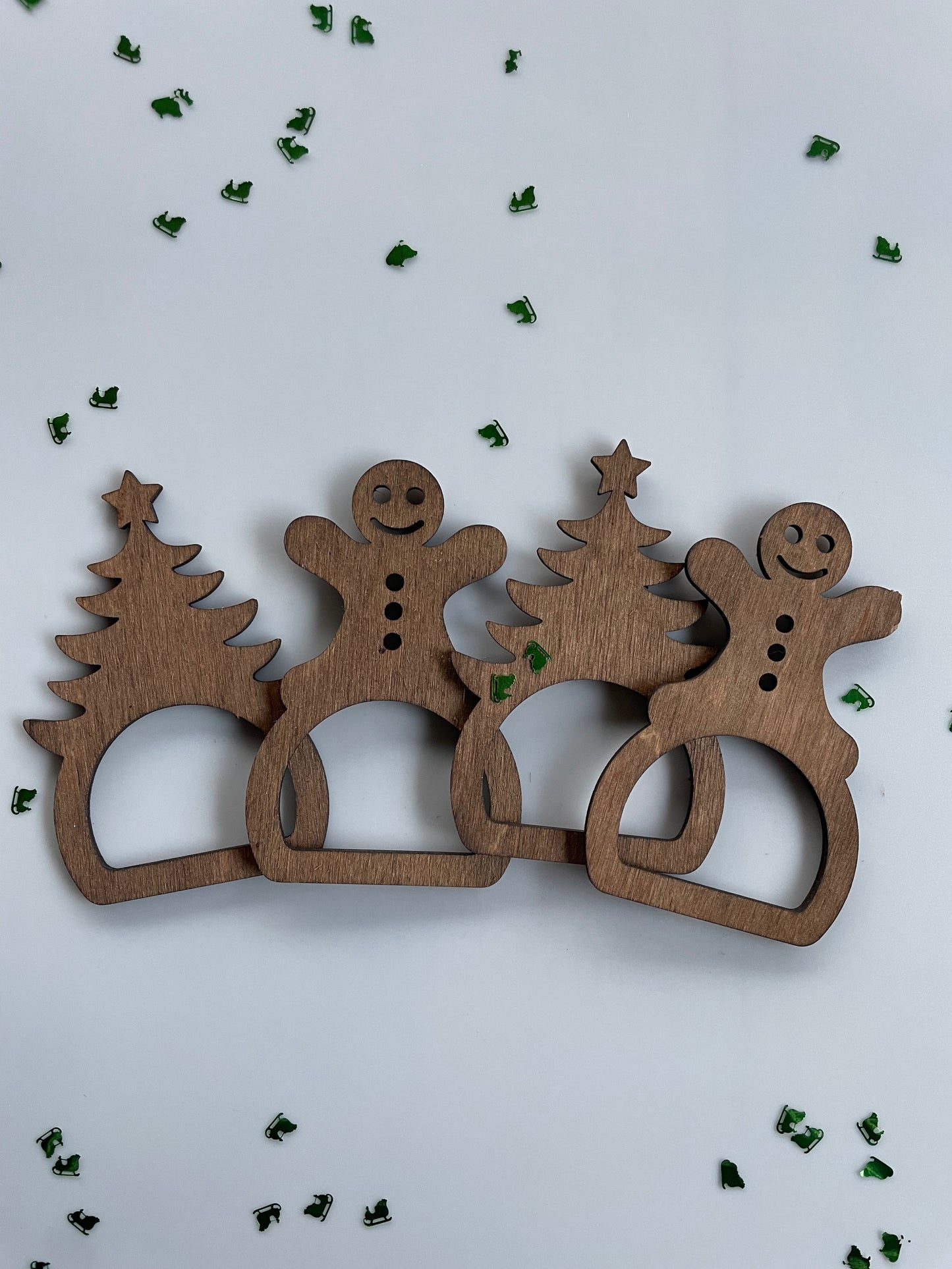 Lot de 4 ronds de serviette